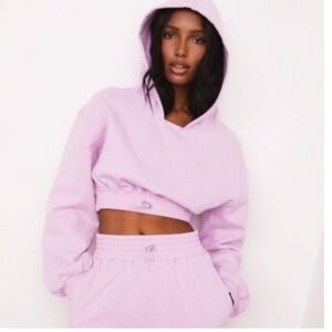 For Love & Lemons Josie Cropped Hoodie